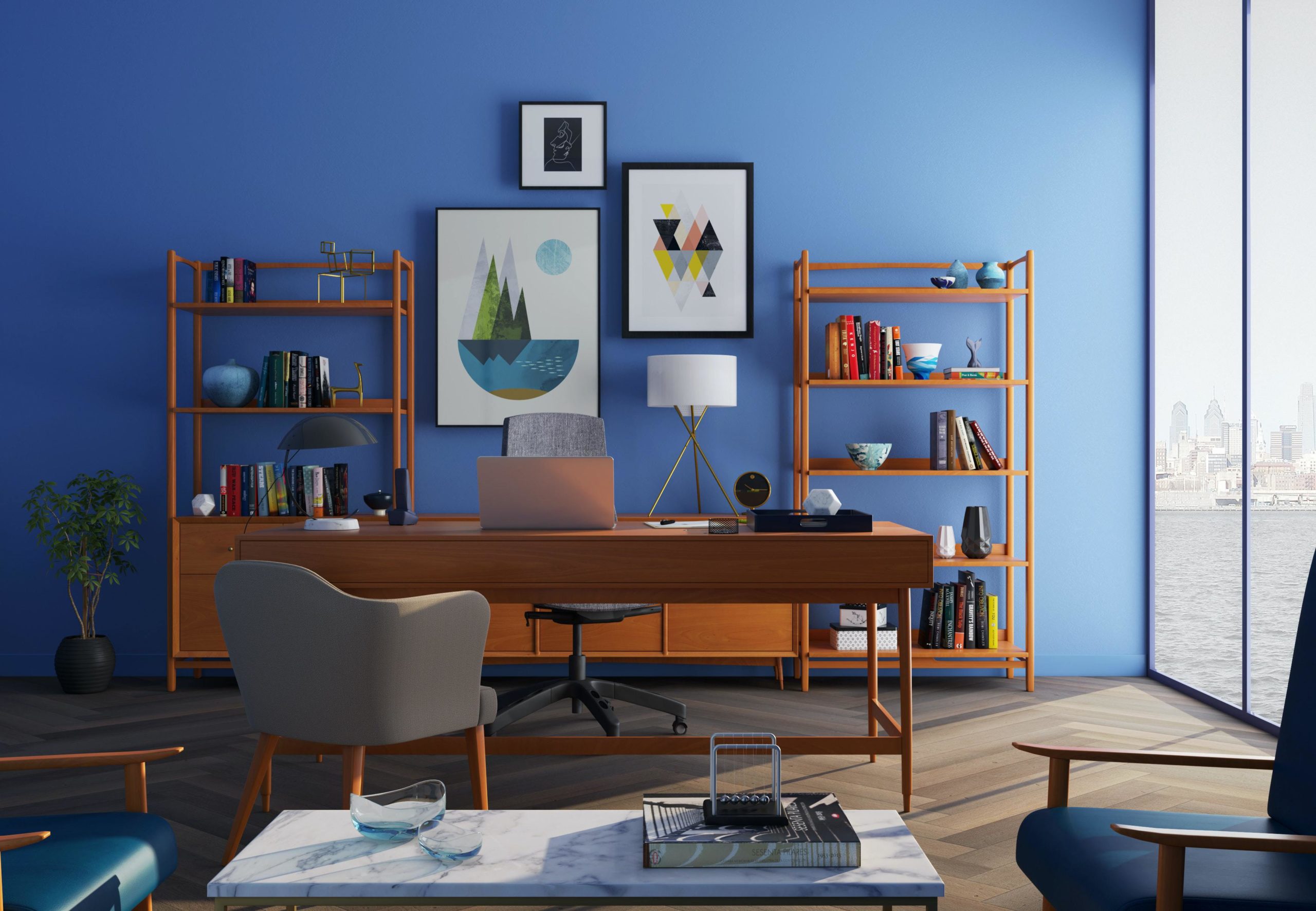 5 Great Paint Colors for a Home Office