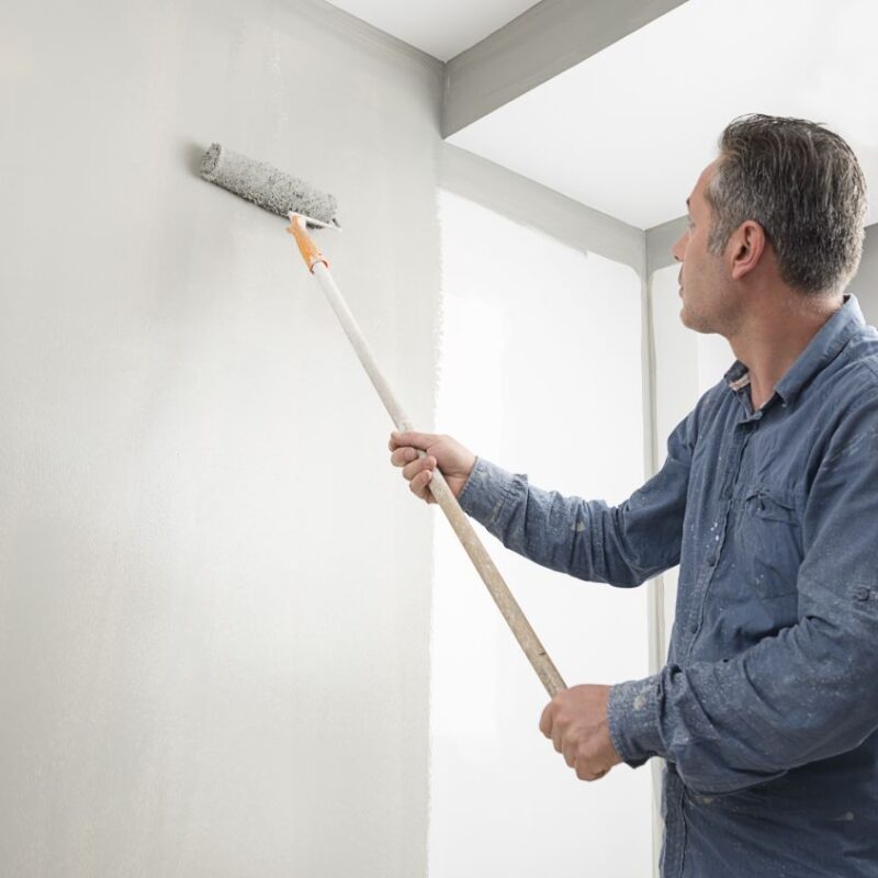 Man painting in Reno, Nevada